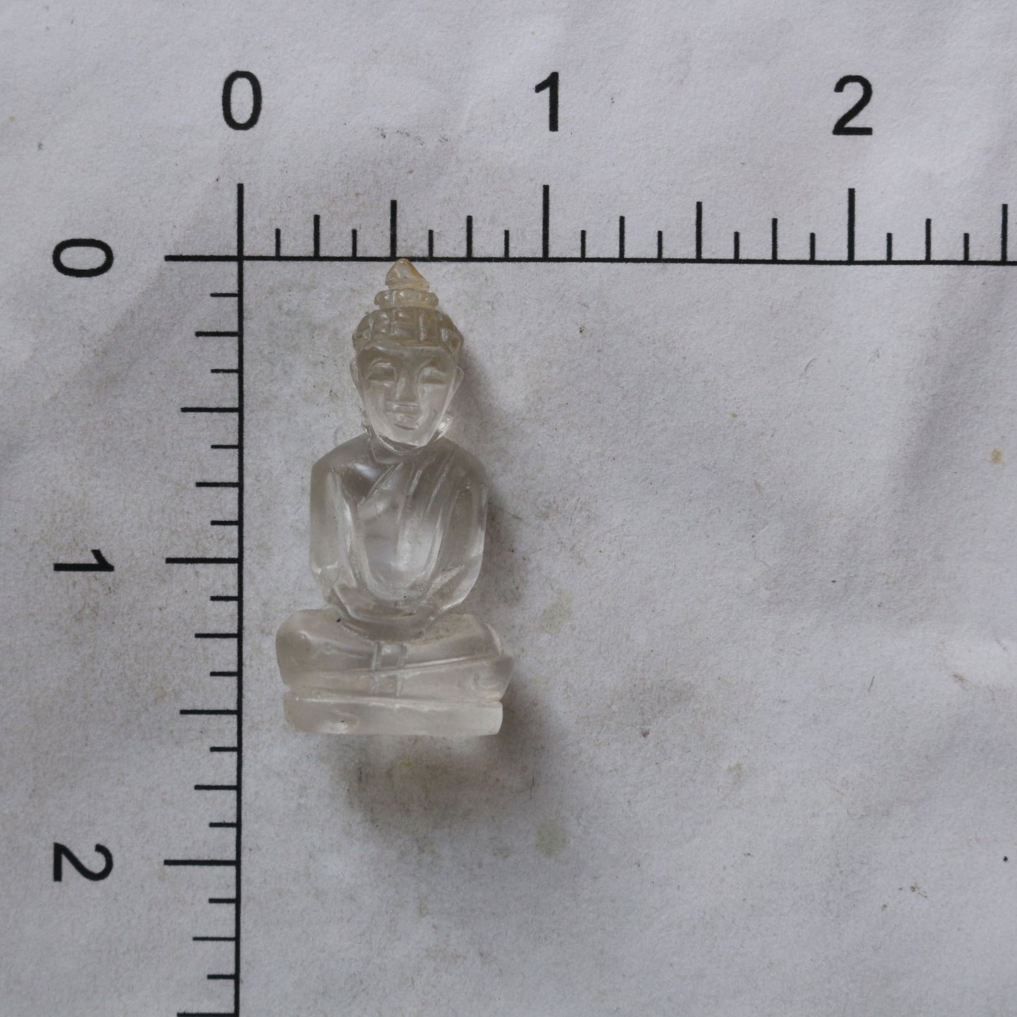 Tiny Clear Quartz Buddha