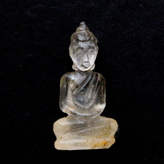 Natural Quartz Meditating Buddha