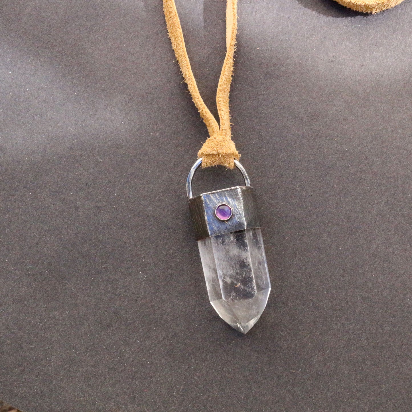 Clear Crystal Quartz Necklace