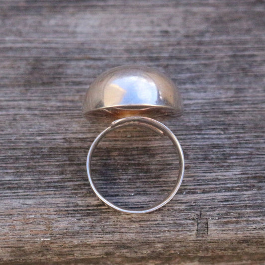 Half Ball Silver Ring