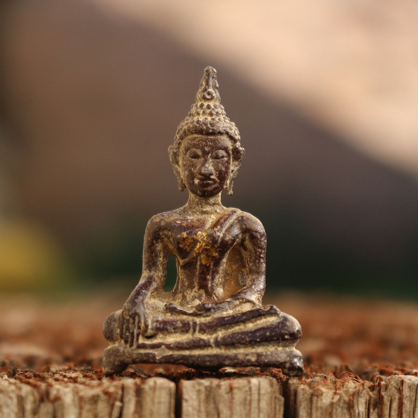 Tiny Meditating Buddha Statue