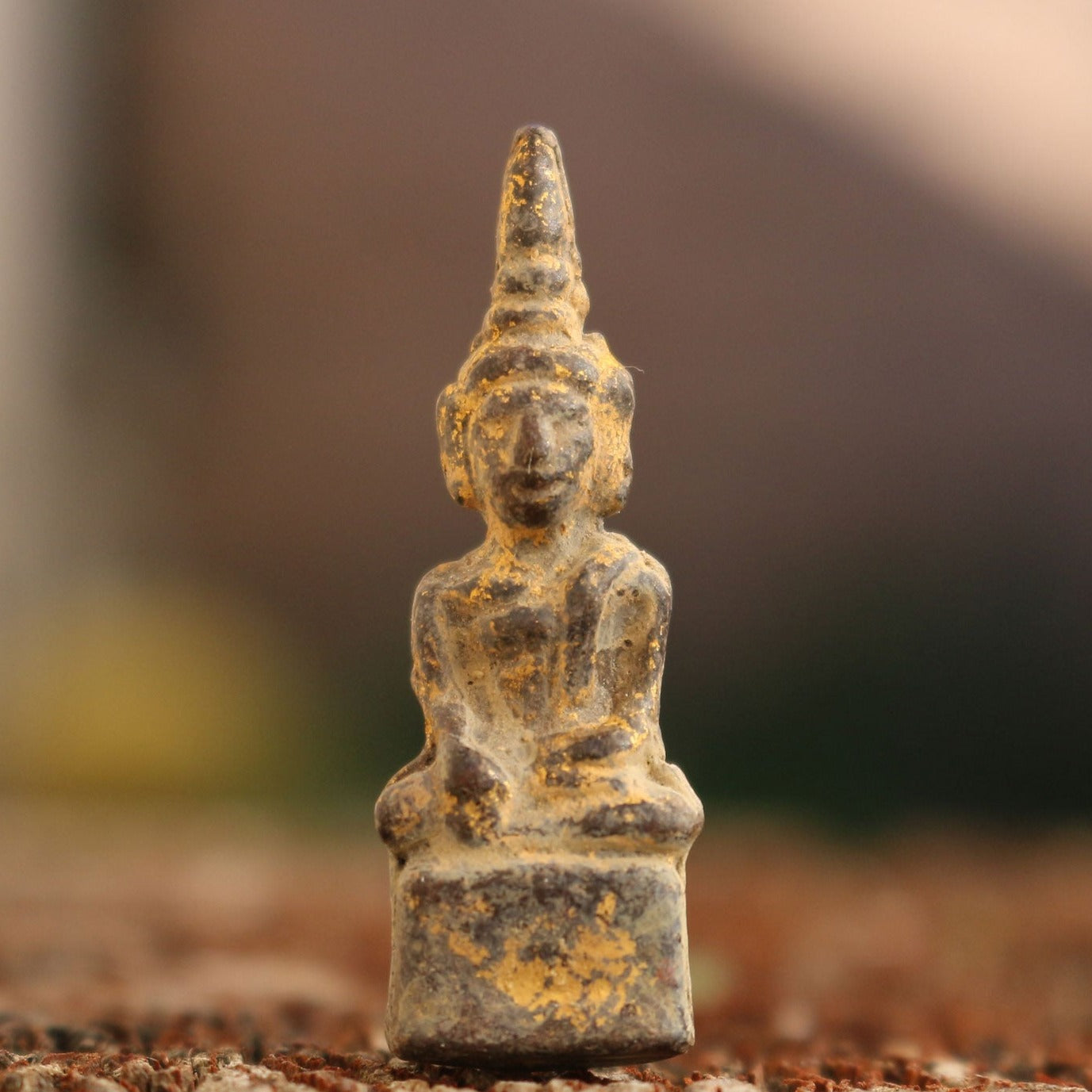 Tiny Laotian Meditating Buddha Statue