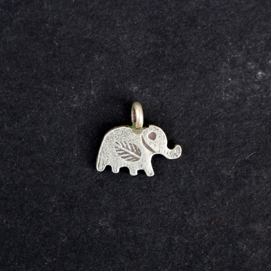 Silver Elephant Charm