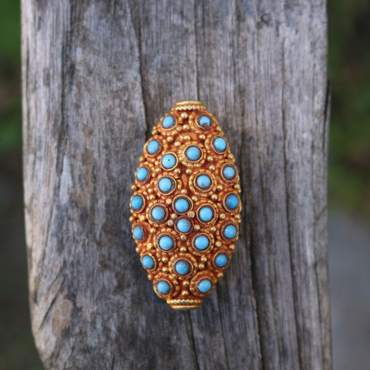 Turquoise Dots Bead