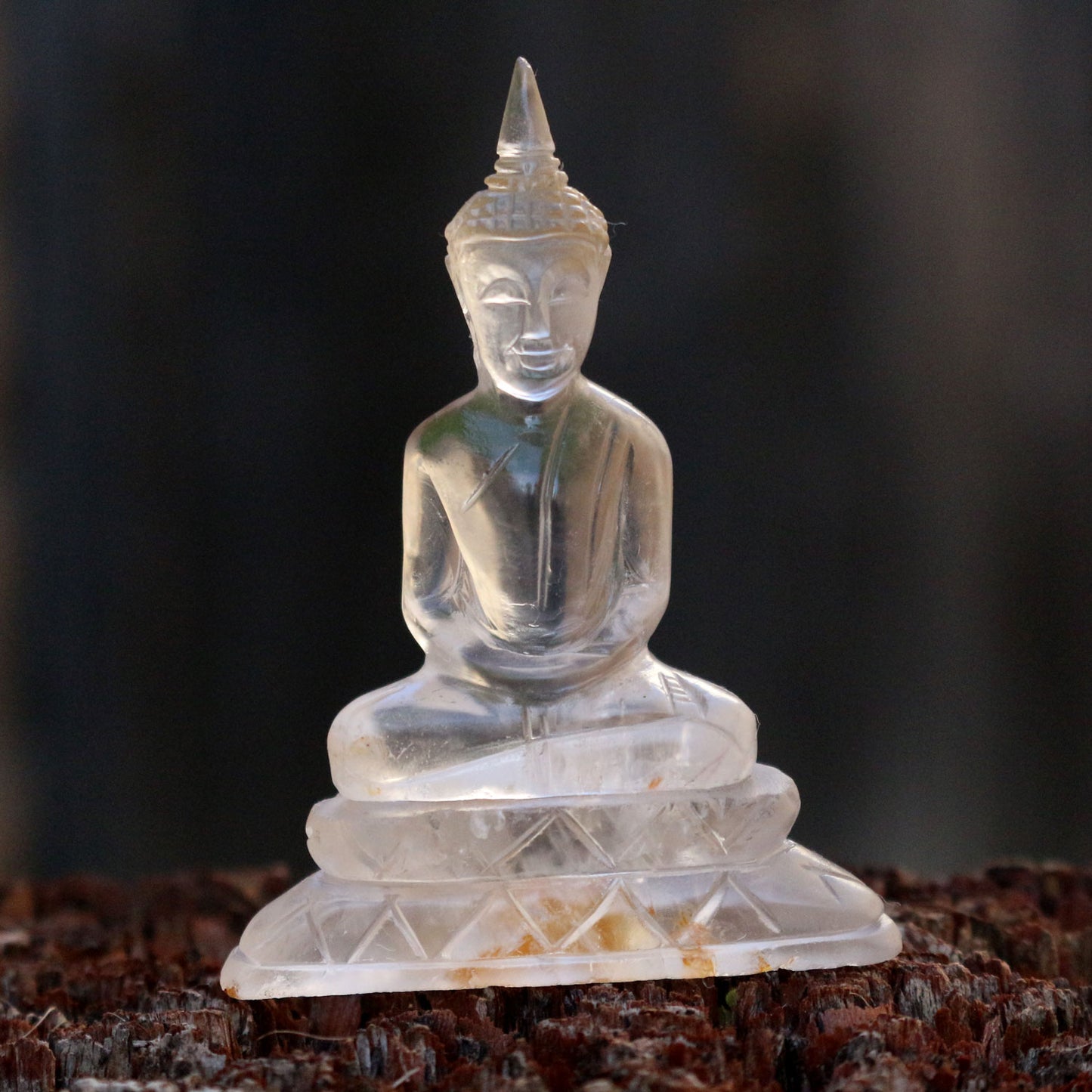 Clear Crystal Quartz Buddha