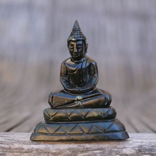 Meditating Jade Buddha Statue