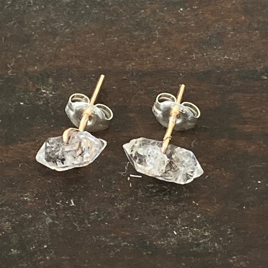 Herkimer Diamond Quartz Studs