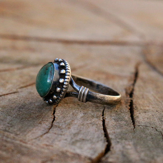 Tibetan Turquoise Silver Ring