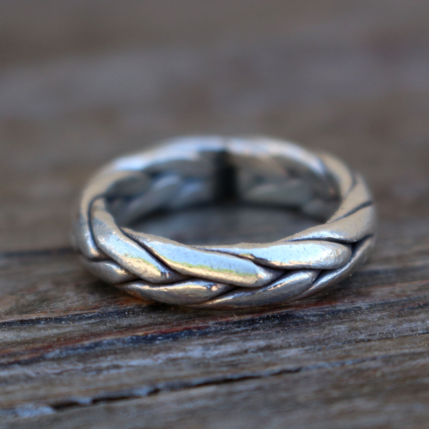 Braided Sterling Band Ring
