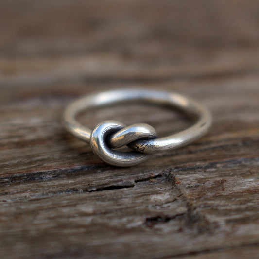 Thin Sterling Silver Love Knot Ring