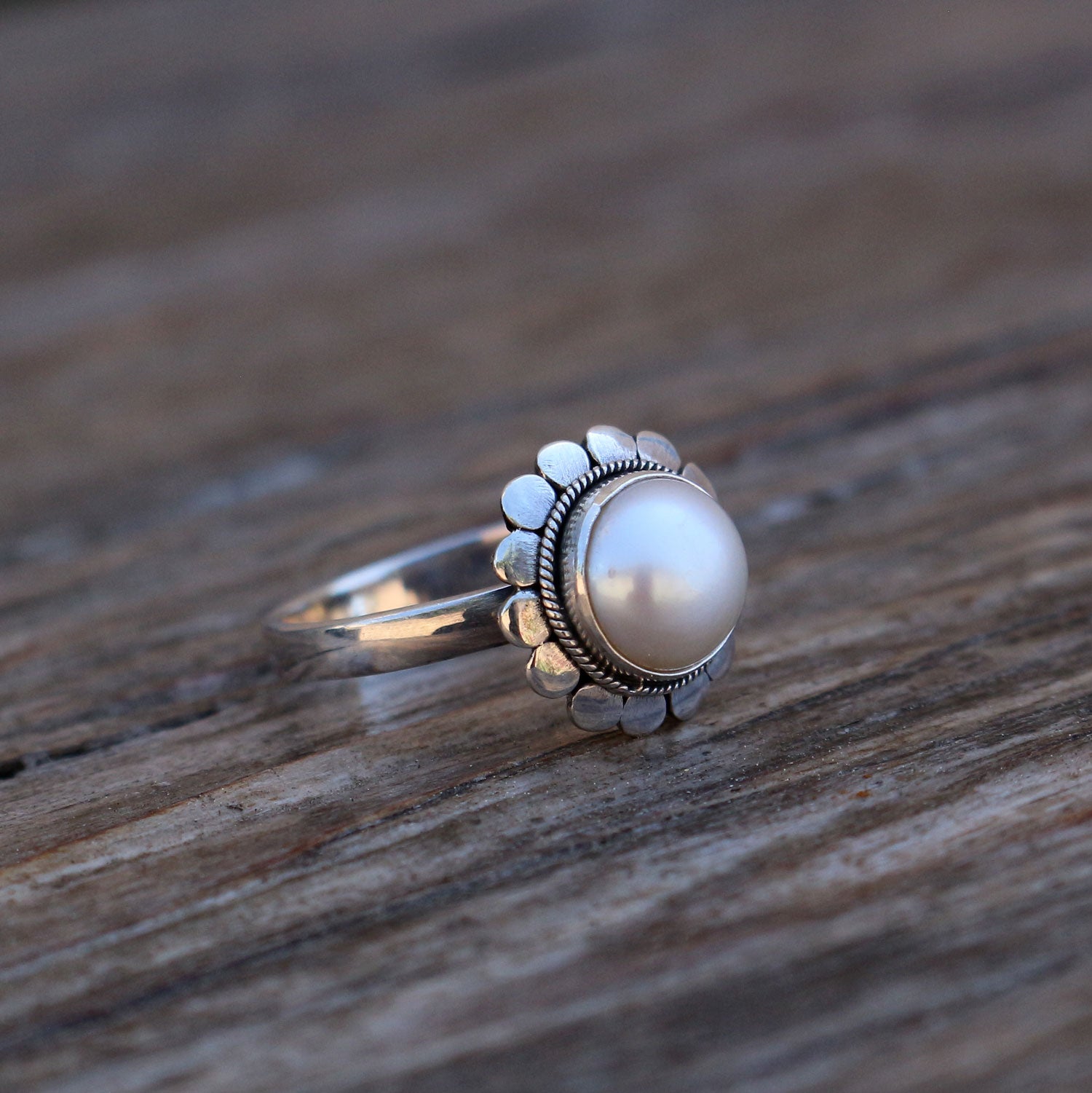 Ming Pearl Silver Ring-2450BC | Juwelo