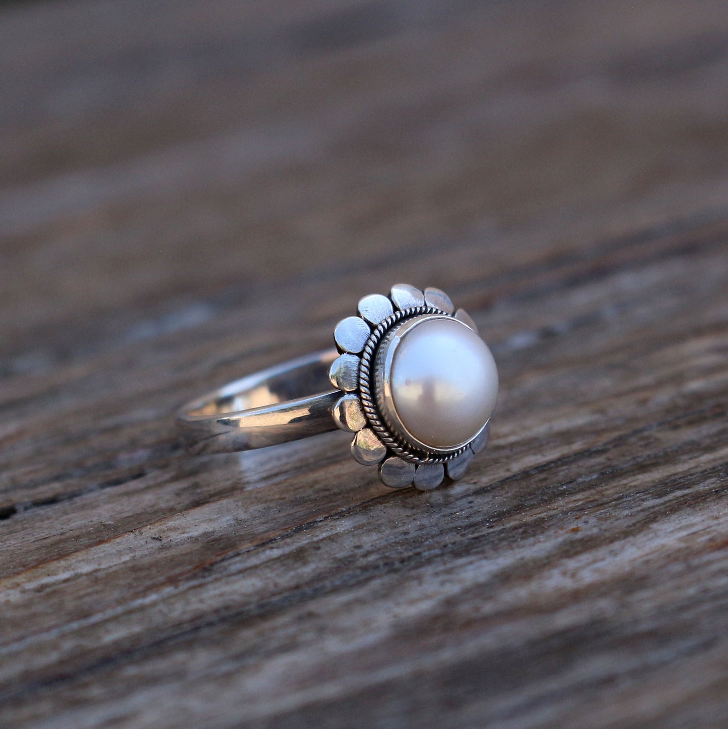 Freshwater Pearl Silver Ring