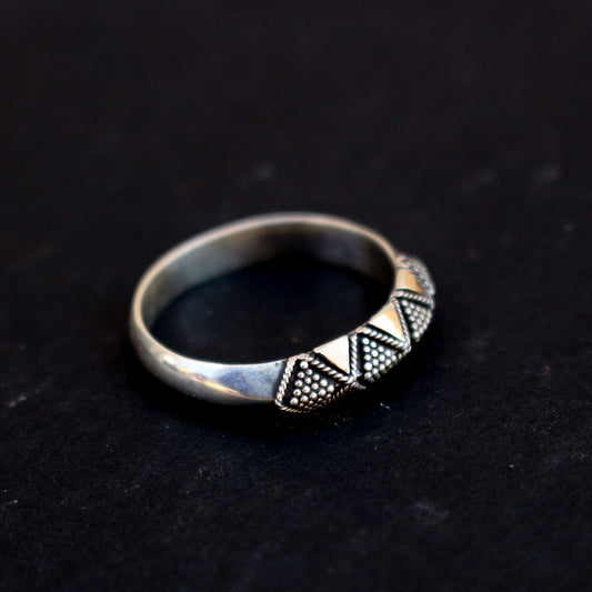 Granulated Sterling Ring