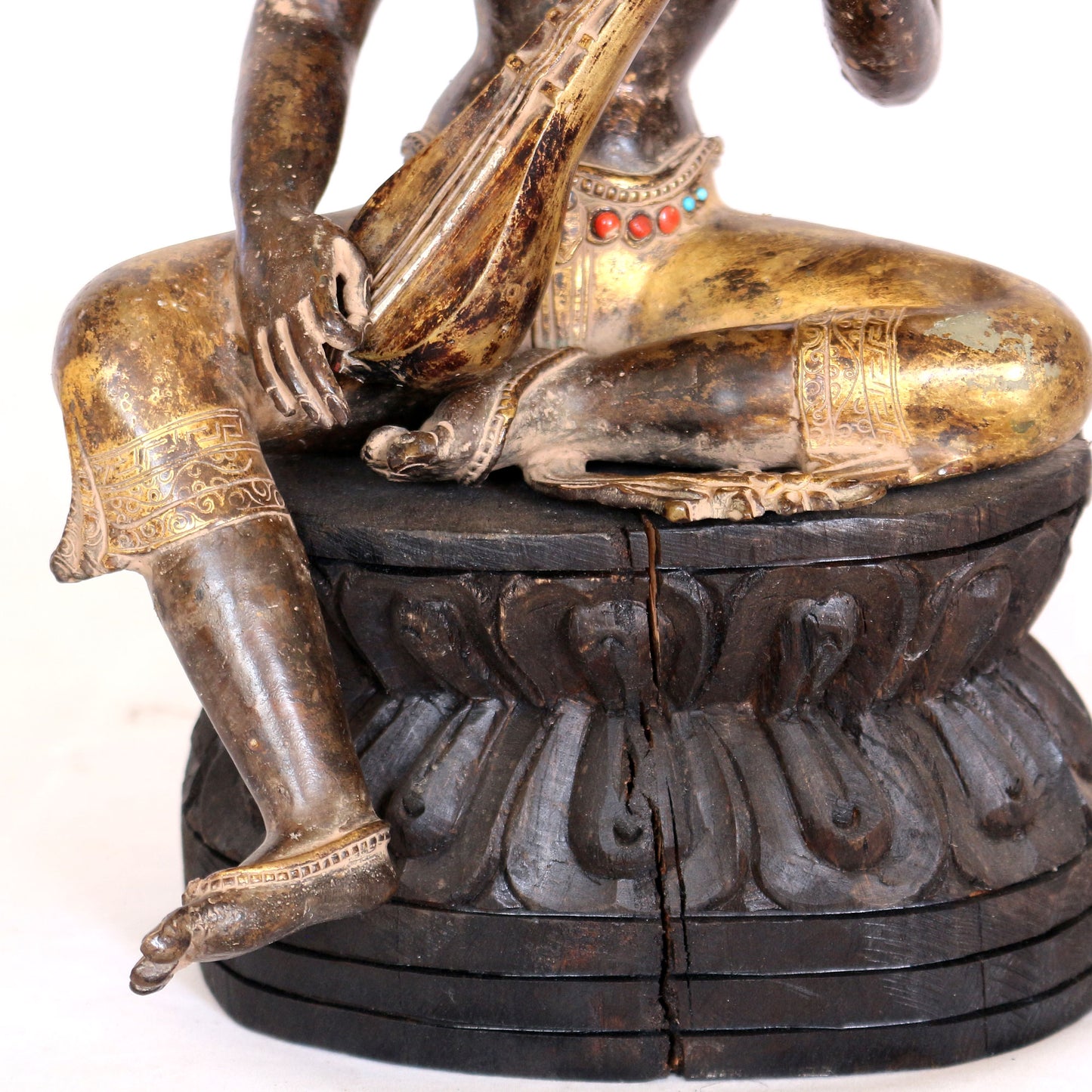 Saraswati Copper Statue