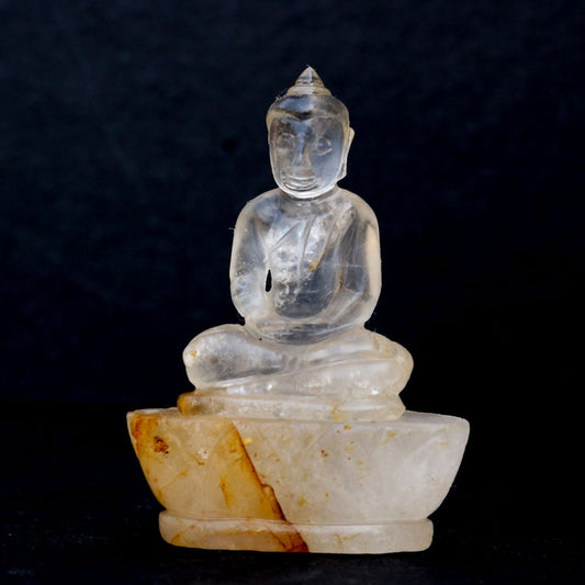 Clear Quartz Buddha Statue
