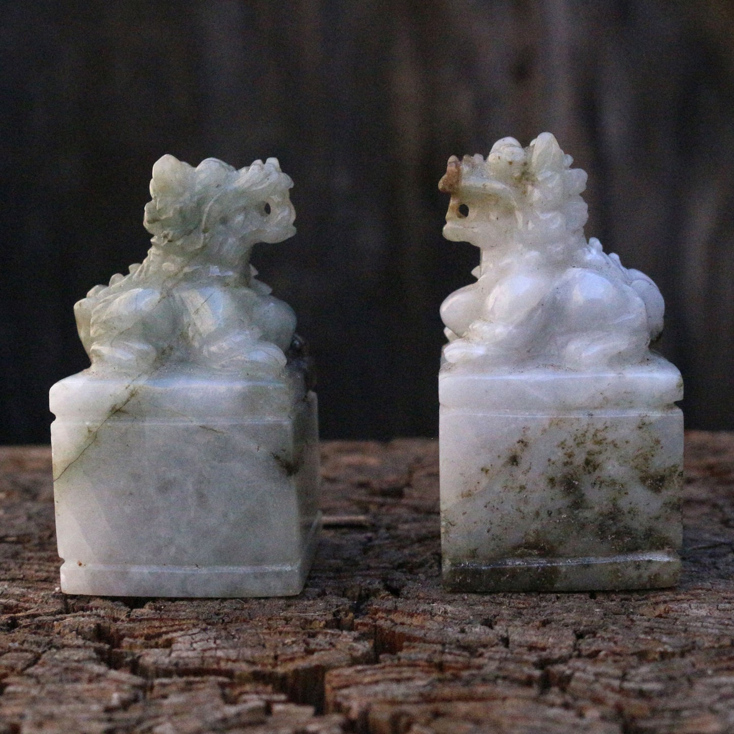 Jade Fu Dogs Figurine