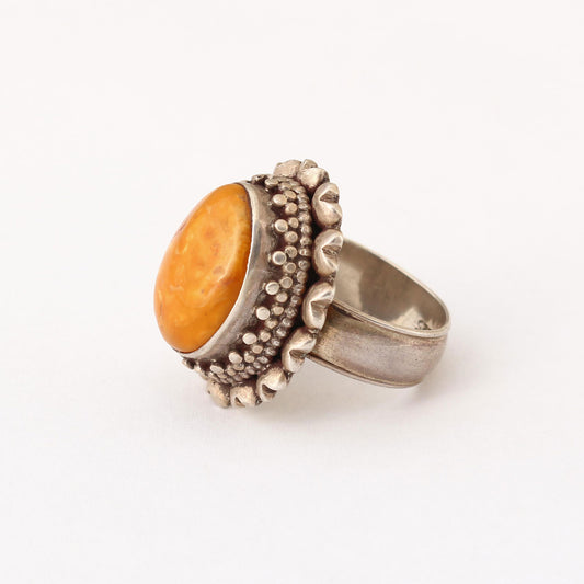 Tibetan Amber Ring
