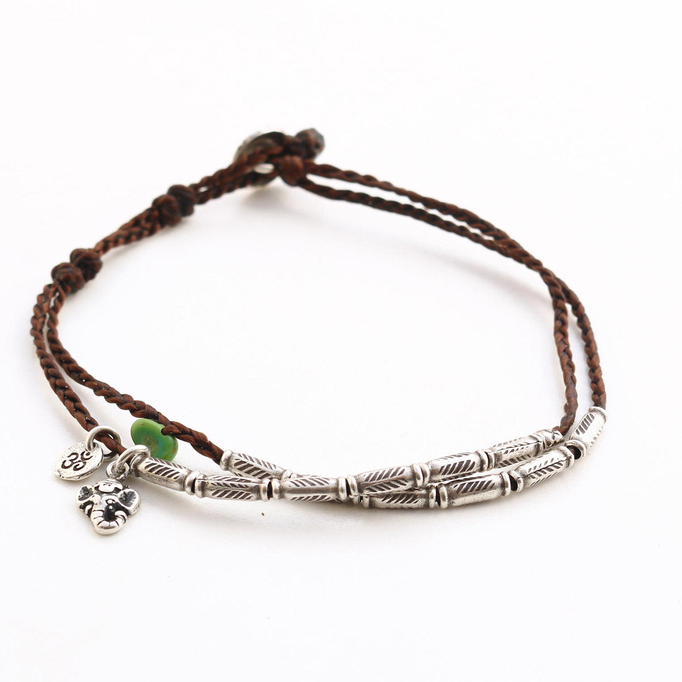 Handmade silver beads bracelet