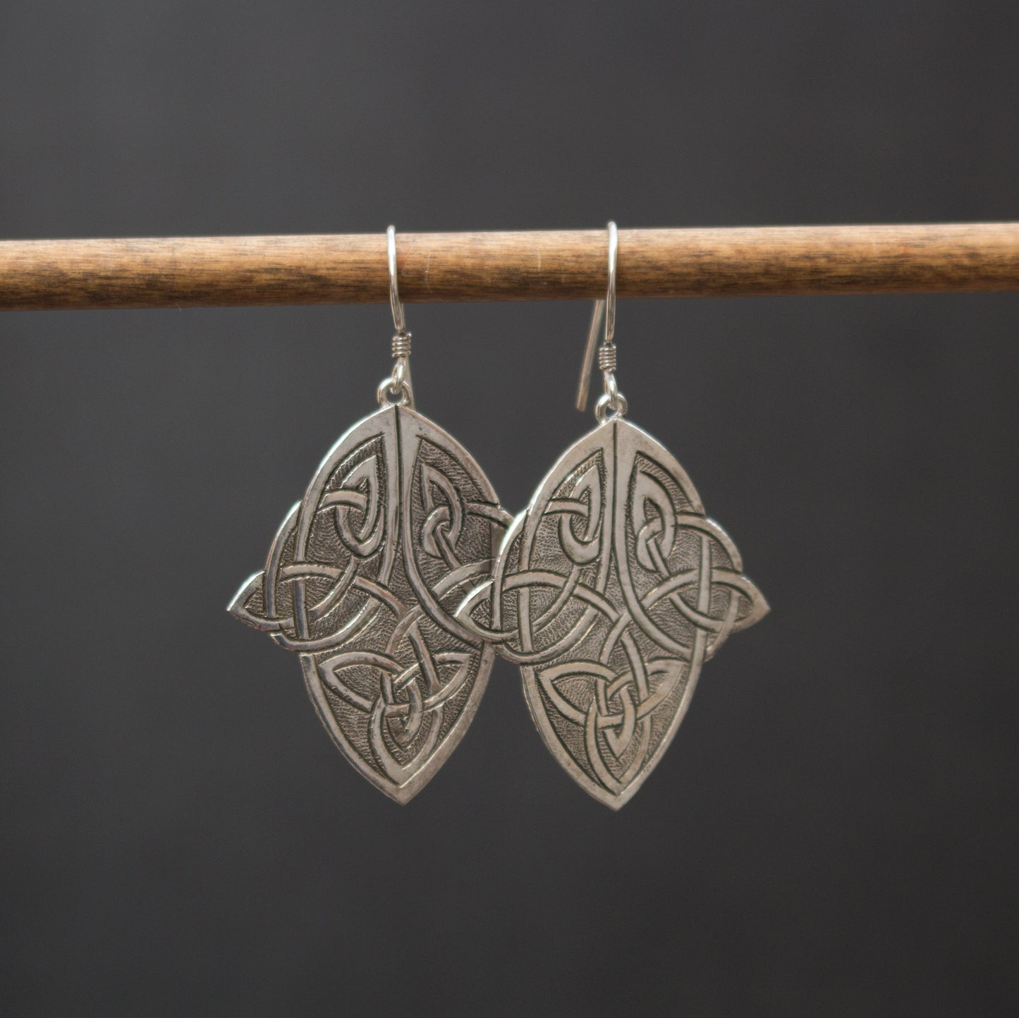 Celtic Love Knot Dangle Earrings