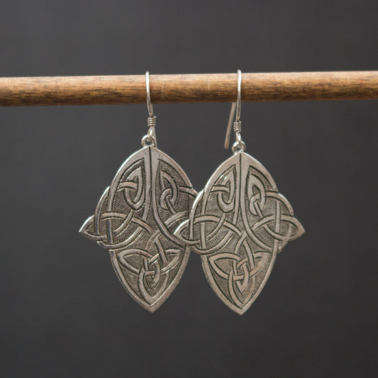 Celtic Love Knot Dangle Earrings