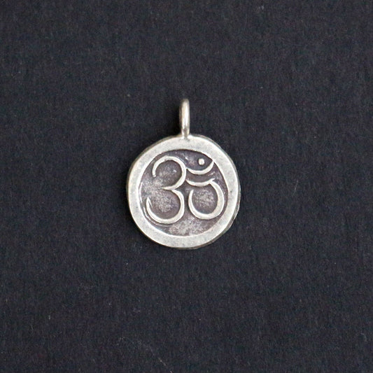 Om Charm In Sterling Silver