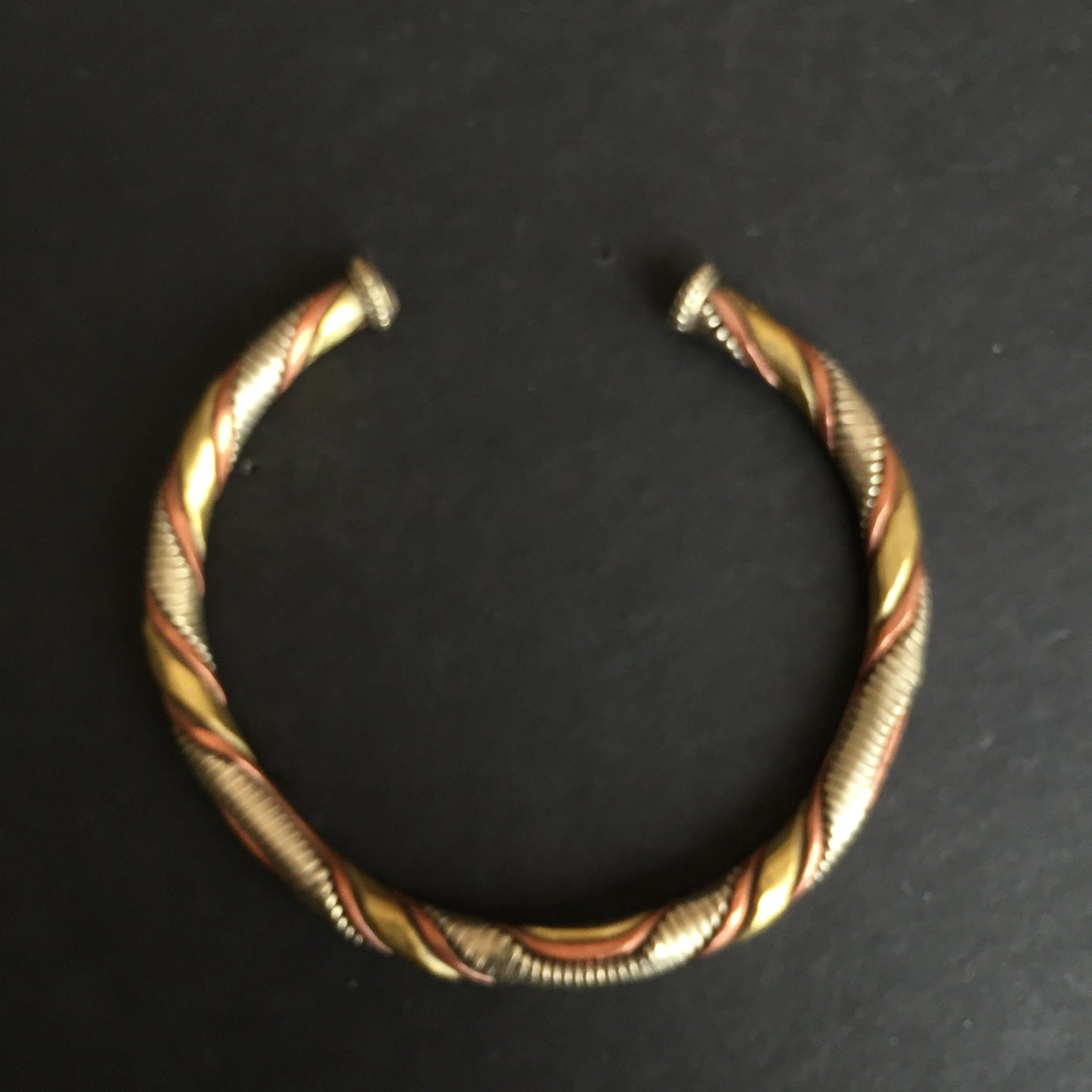 Braided Three Metal Bracelet