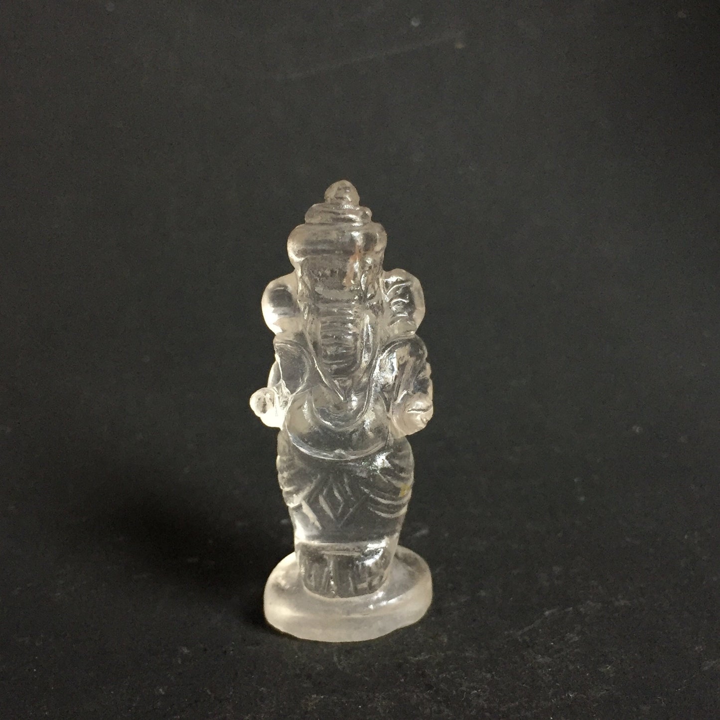 Clear Crystal Quartz Ganesha Statue