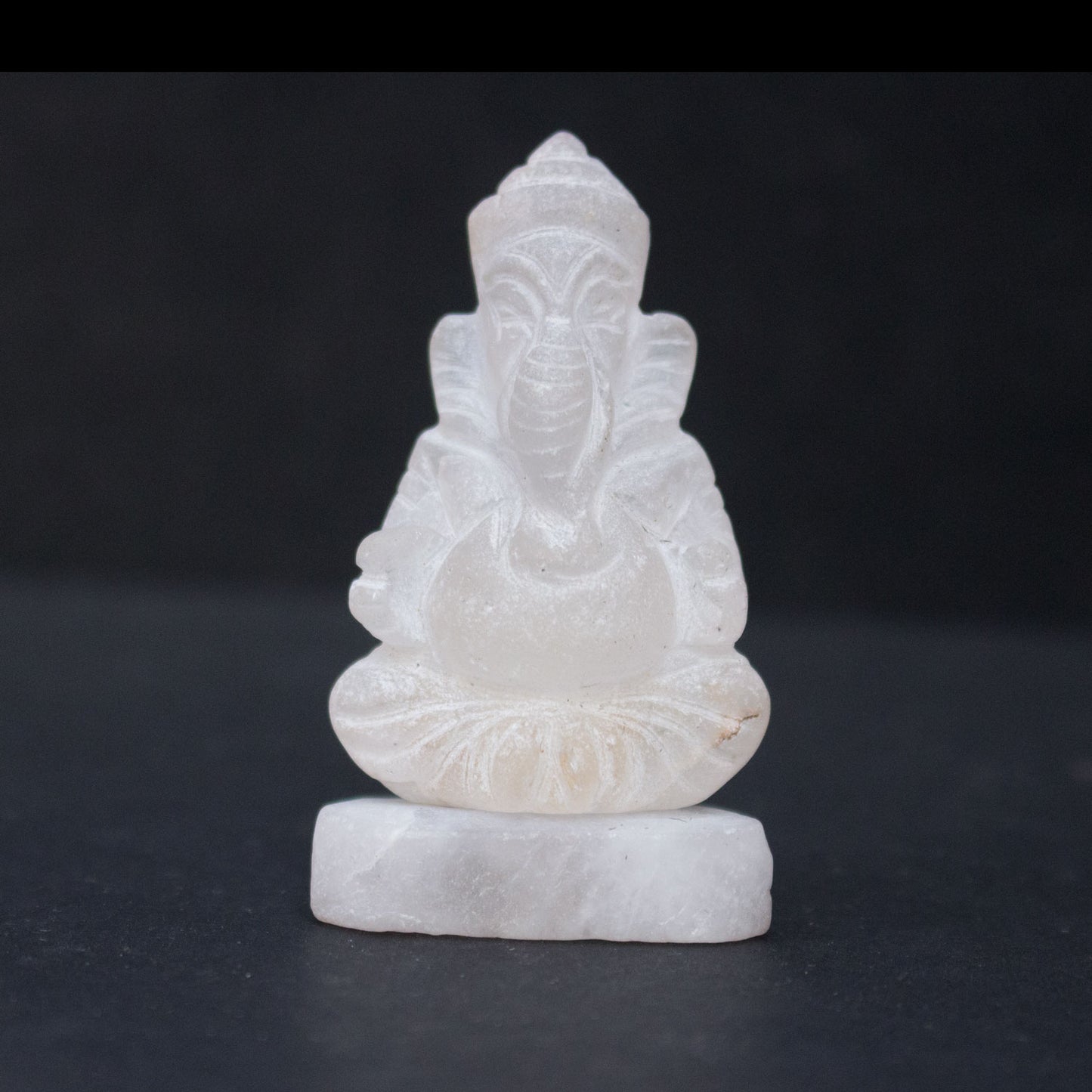 Natural quartz Ganesha
