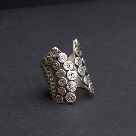 Sterling spirals ring